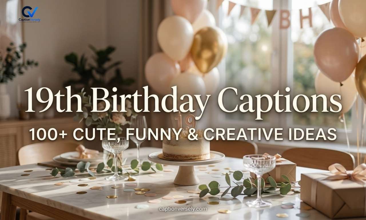 19th Birthday Captions: 100 Cute, Funny & Creative Ideas