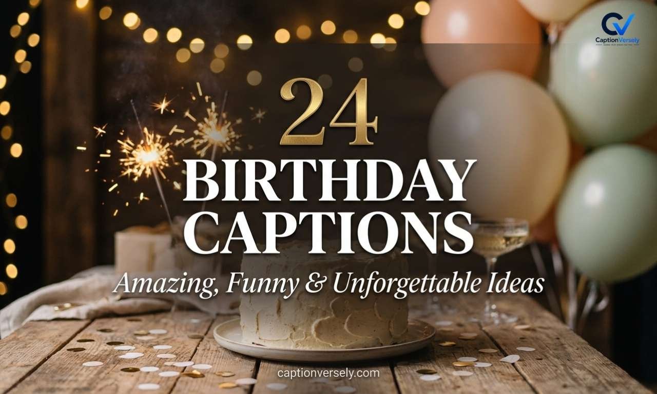 24 Birthday Captions: Amazing, Funny & Unforgettable Ideas