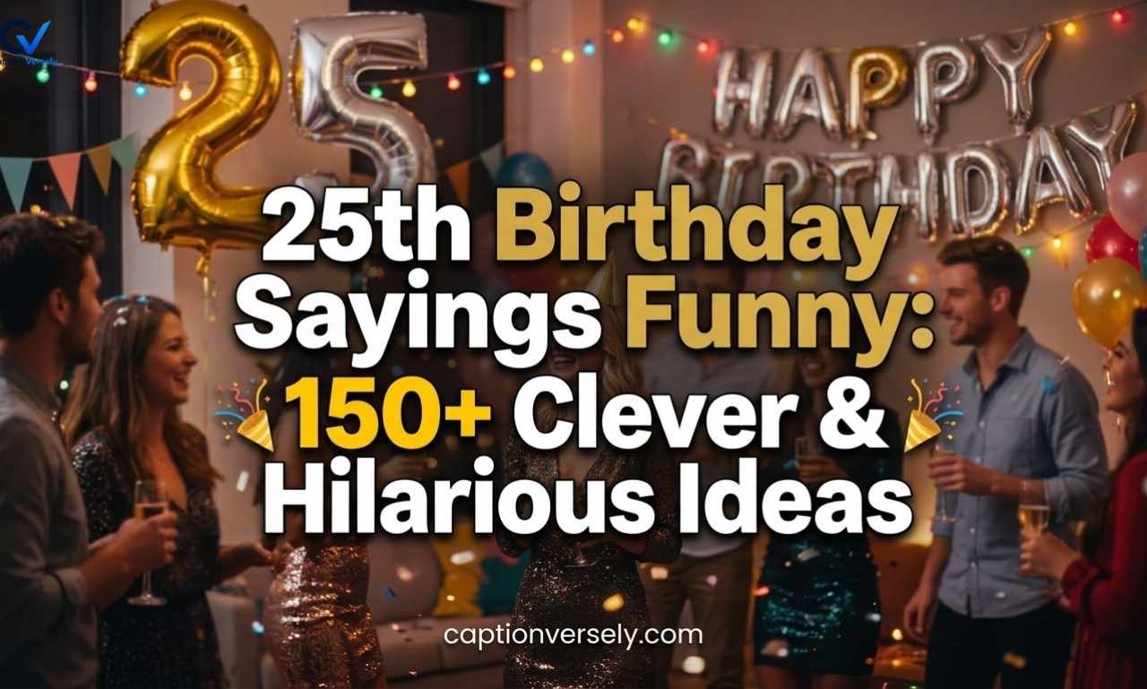 25th Birthday Sayings Funny: 150+ Clever & Hilarious Ideas