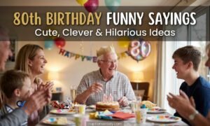 80th Birthday Funny Sayings: Cute, Clever & Hilarious Ideas