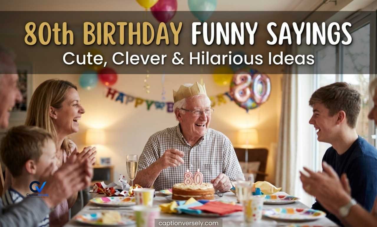 80th Birthday Funny Sayings: Cute, Clever & Hilarious Ideas