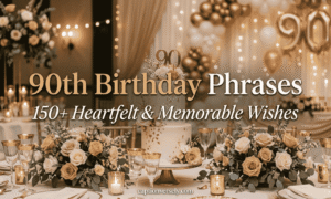 90th Birthday Phrases: 150+ Heartfelt & Memorable Wishes
