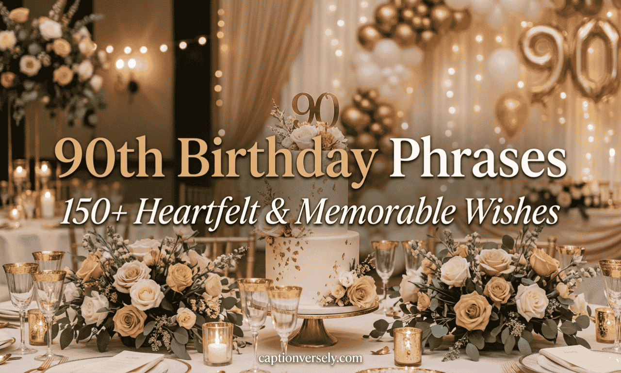 90th Birthday Phrases: 150+ Heartfelt & Memorable Wishes
