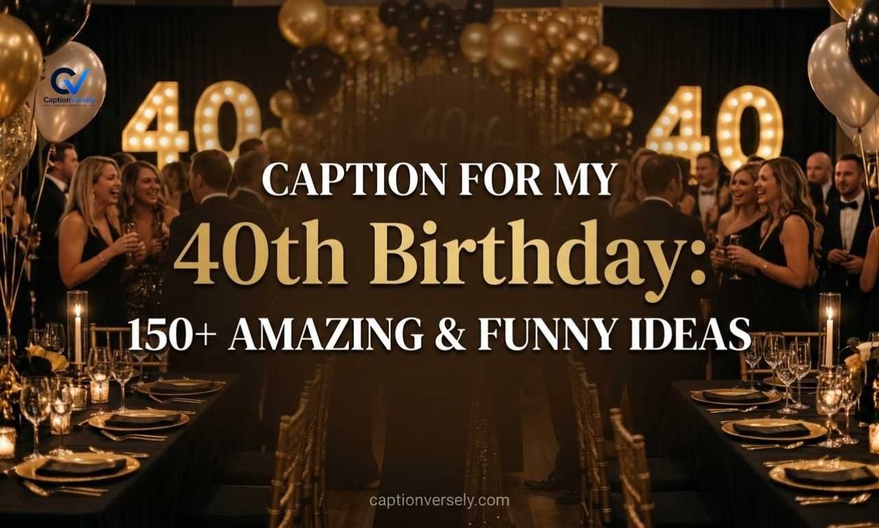 Caption for My 40th Birthday: 150+ Amazing & Funny Ideas
