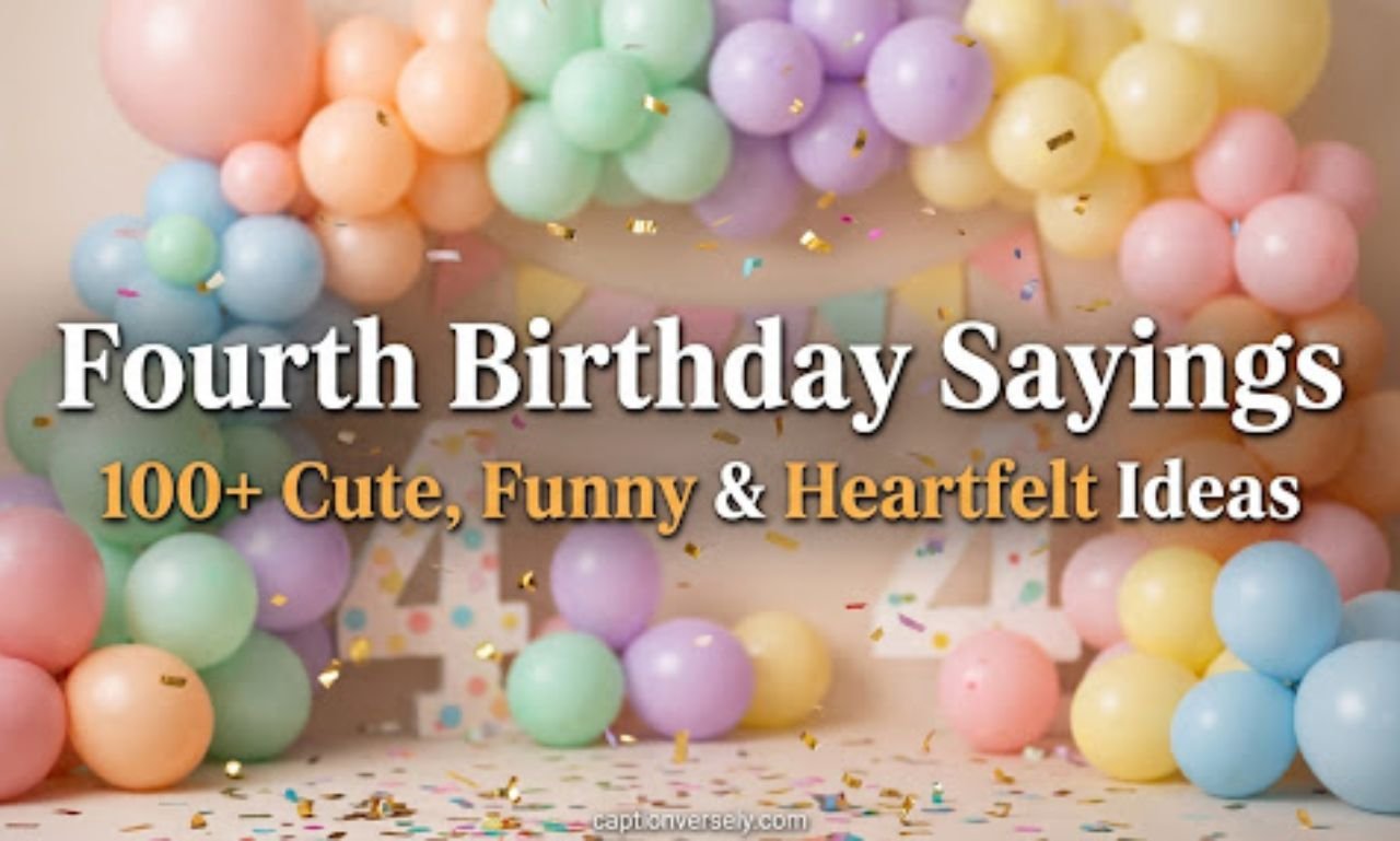Fourth Birthday Sayings: 100+ Cute, Funny & Heartfelt Ideas