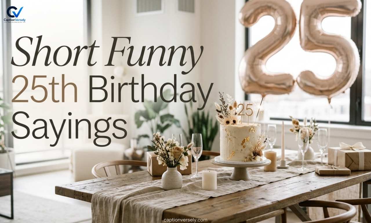 Magic Short Quotes 25th Birthday Sayings Funny: 150+ Clever & Hilarious Ideas