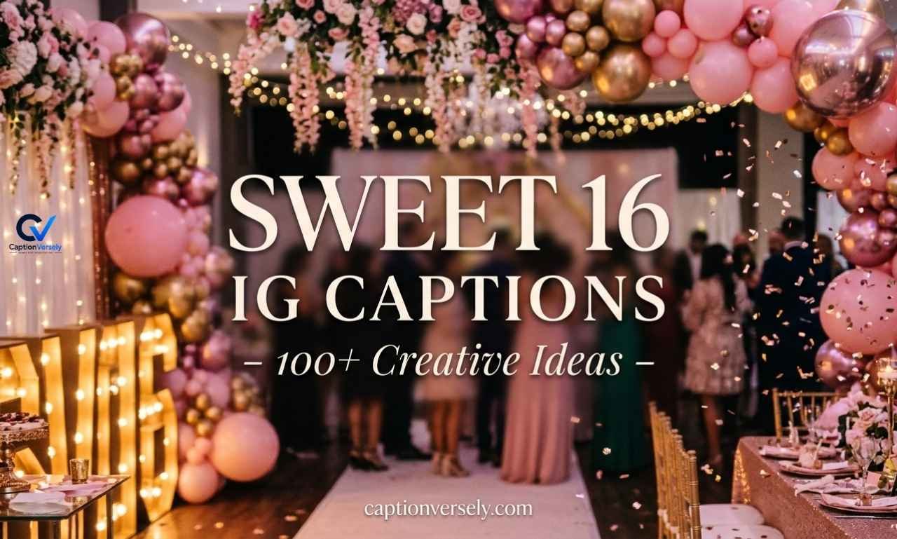 Sweet 16 Ig Captions – 100+ Creative Ideas